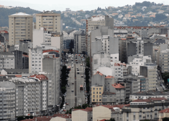 Zona C en el mapa, Ronda de Outeiro