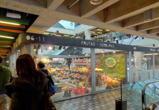 La planta de venta de alimentación, cerrada cuando se hizo la foto