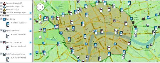 camaras congestion london