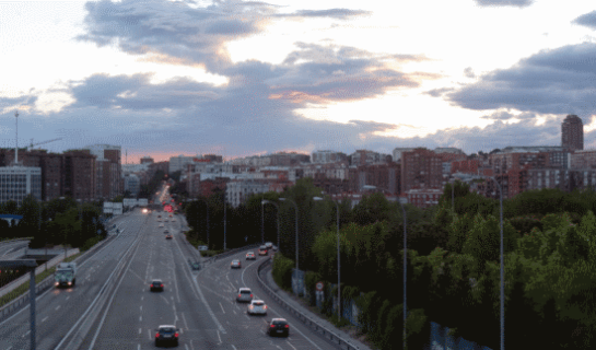 Vista hacia el centro desde la A3 (Carretera de Valencia)