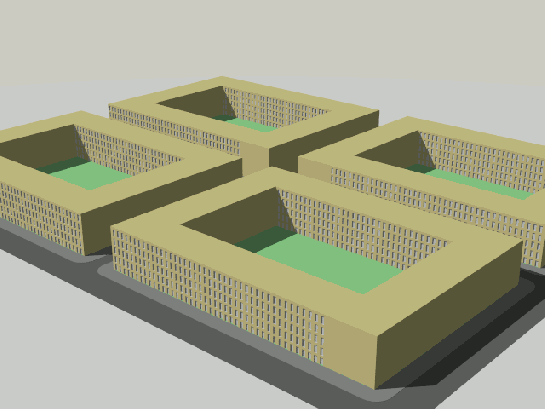 Apertura por retranqueo de un paño testero. La manzana se diluye