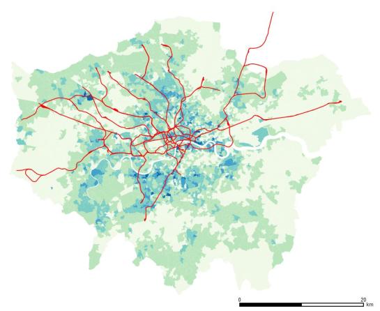 Profesionales. Distribución