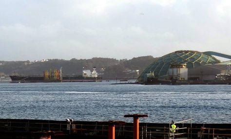 La cúpula protege algunos graneles del viento