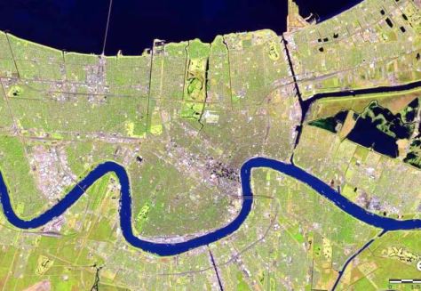 Nueva Orleans (imagen de http://landsatlook.usgs.gov/)