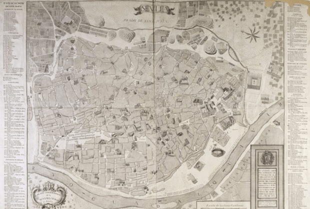 Sevilla en 1771, por Olavide. En la Biblioteca Nacional de España