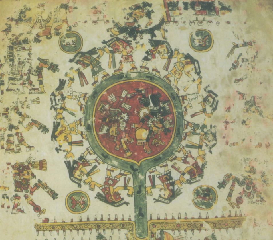 Venus como estrella del alba en el Codex Borgia (libro tercero de la publicación)